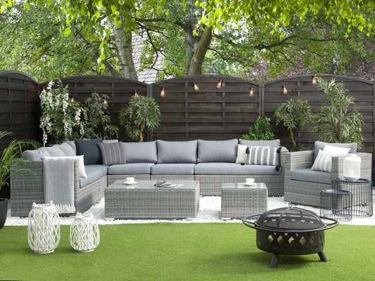 Outdoor Kissenbezug Set XXL Grau