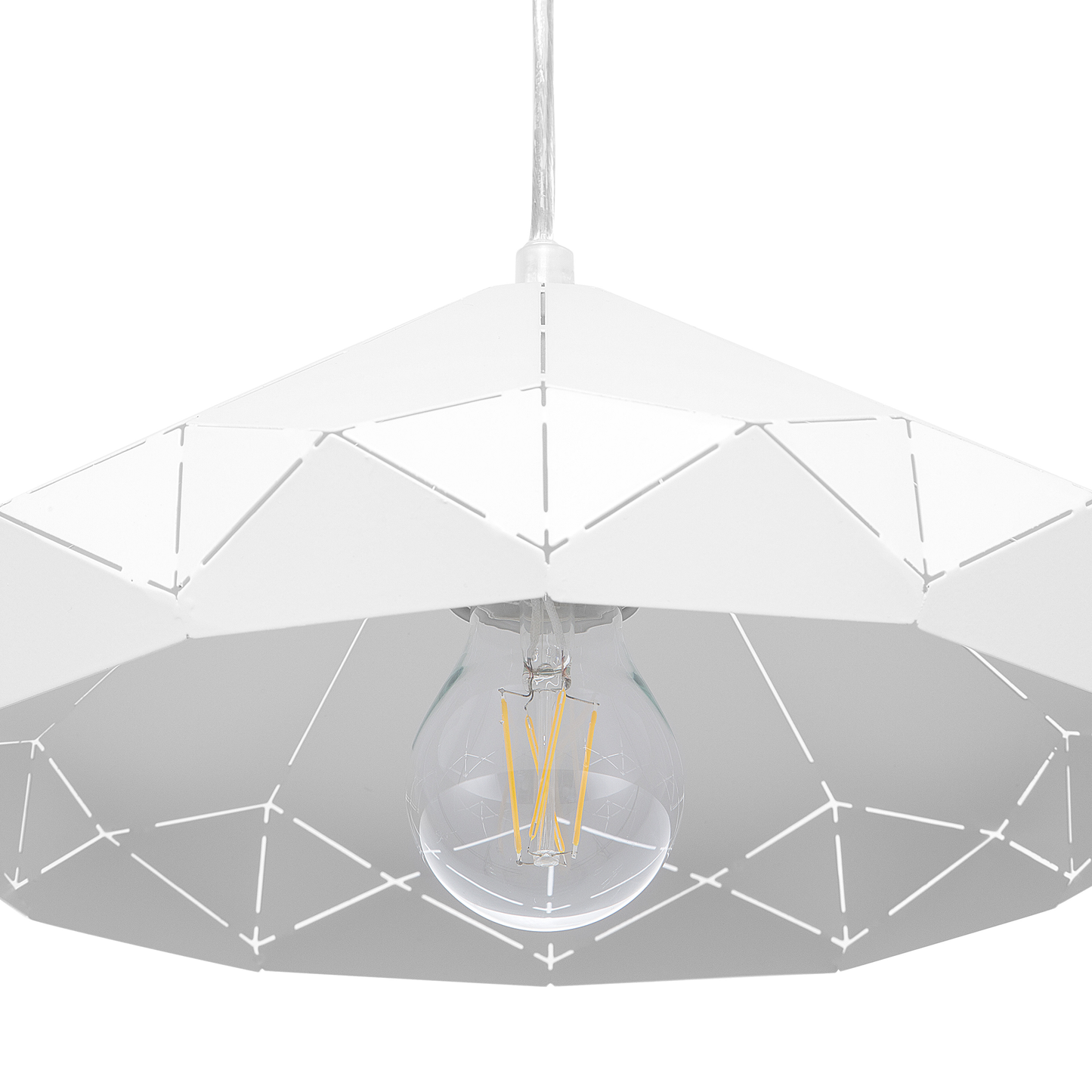 Hängelampe NEVOLA Metall Weiss