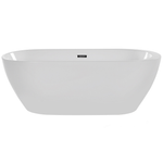 Badewanne freistehend weiss oval 150 x 75 cm NEVIS