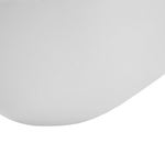 Badewanne freistehend weiss oval 150 x 75 cm NEVIS