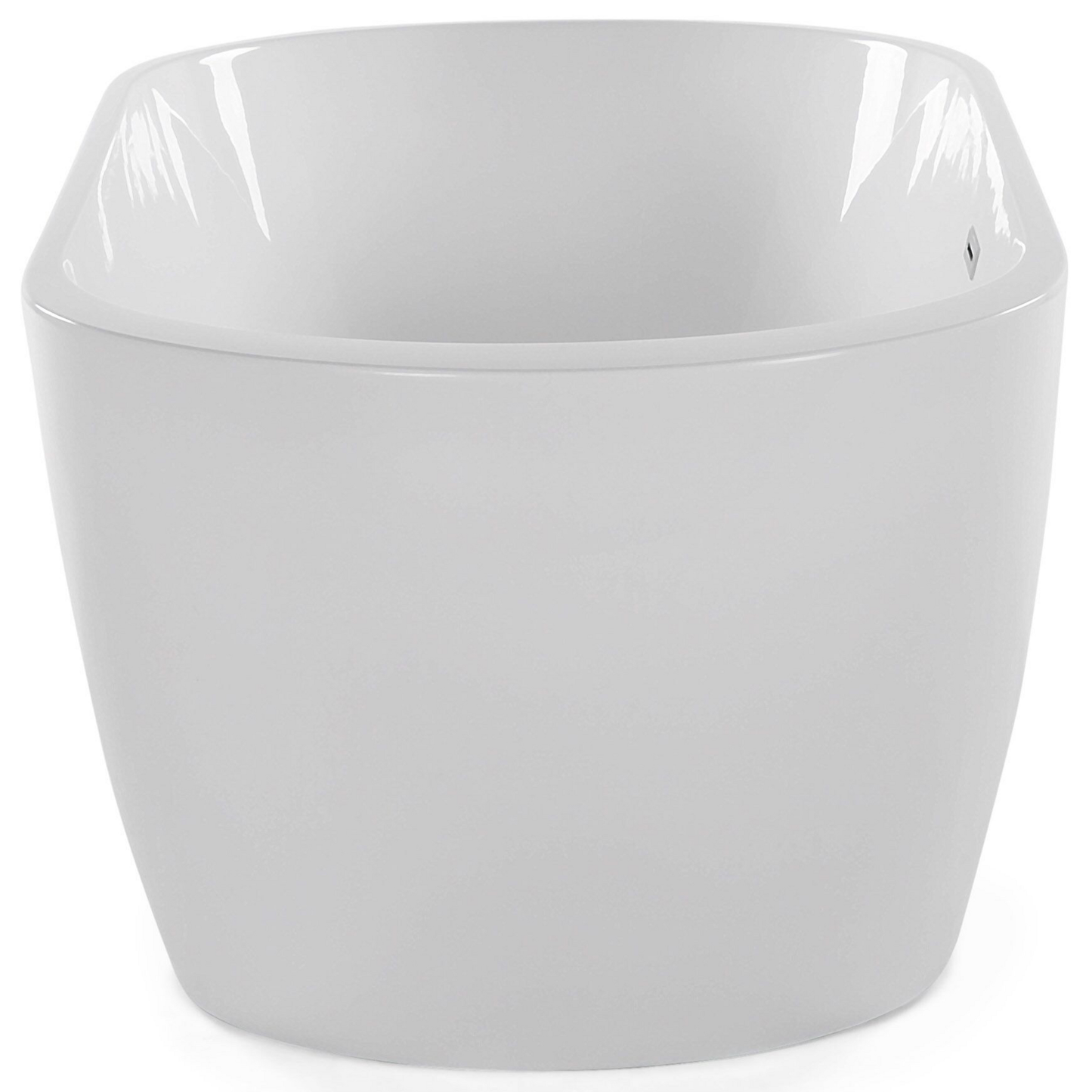 Badewanne freistehend weiss oval 150 x 75 cm NEVIS