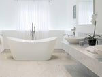 Badewanne freistehend weiss oval 150 x 75 cm ANTIGUA
