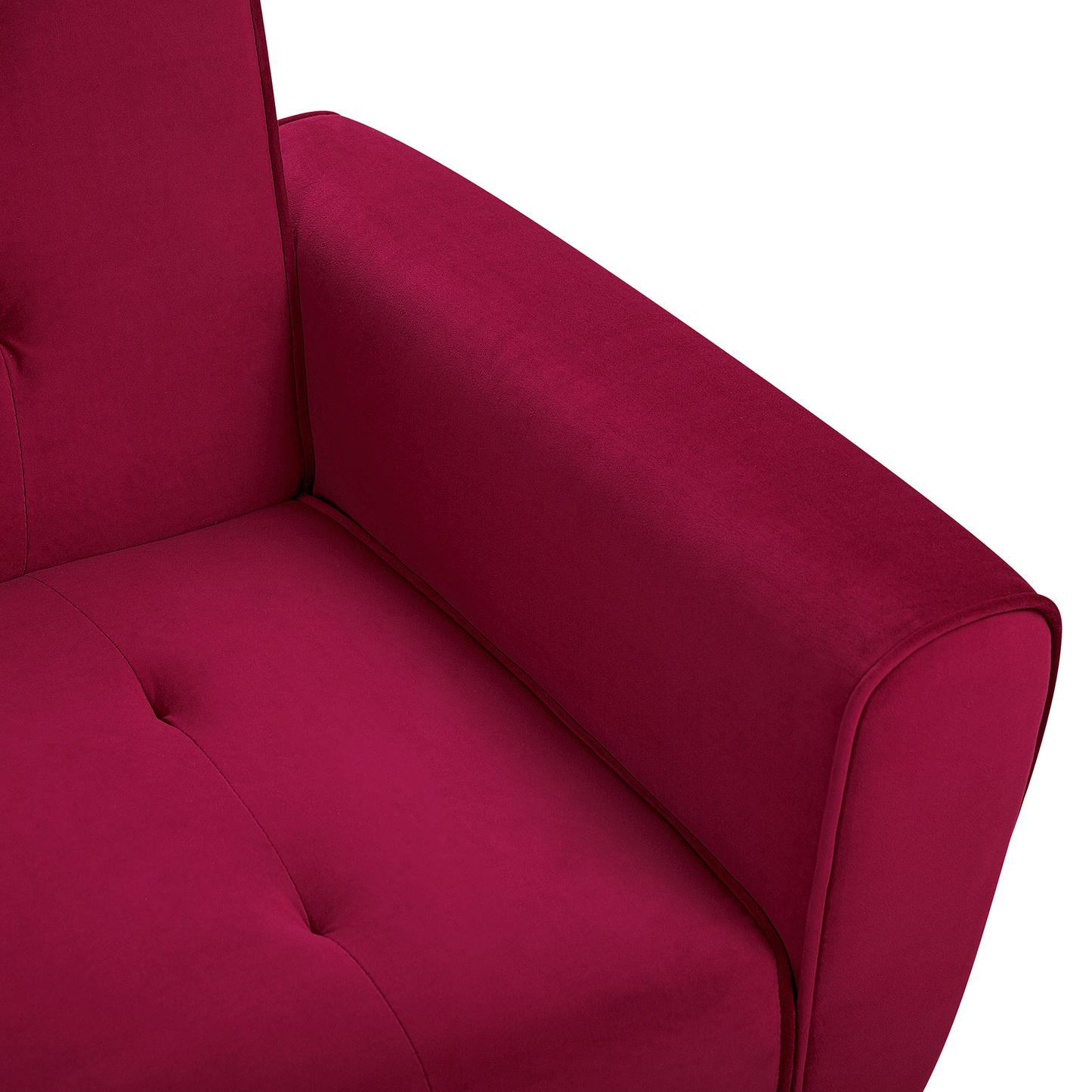 Schlafsofa Samtstoff  Burgunderrot SELNES