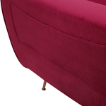 Schlafsofa Samtstoff  Burgunderrot SELNES