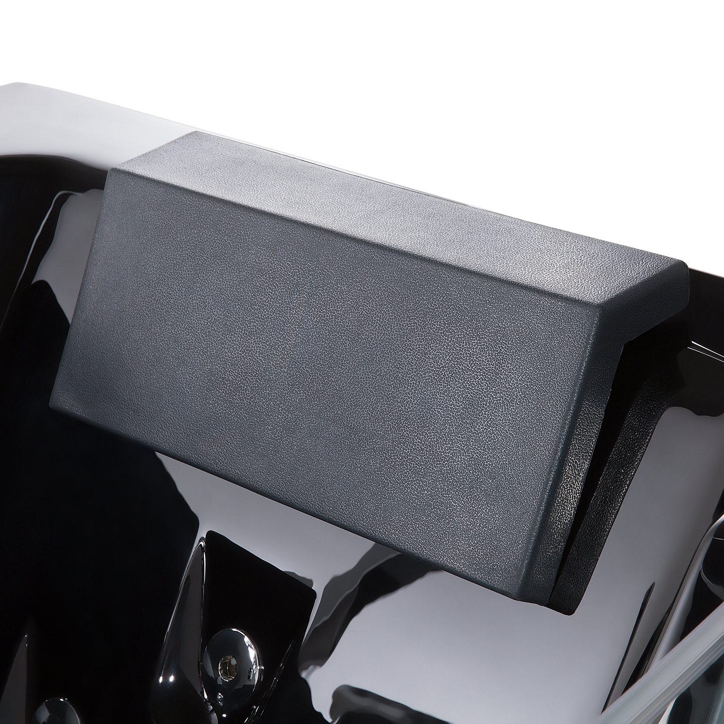 Whirlpool Badewanne schwarz LED Unterwasserbeleuchtung 162 x 76 cm SAMANA