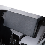 Whirlpool Badewanne schwarz LED Unterwasserbeleuchtung 162 x 76 cm SAMANA