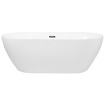 Badewanne freistehend weiss oval 170 x 80 cm CARRERA