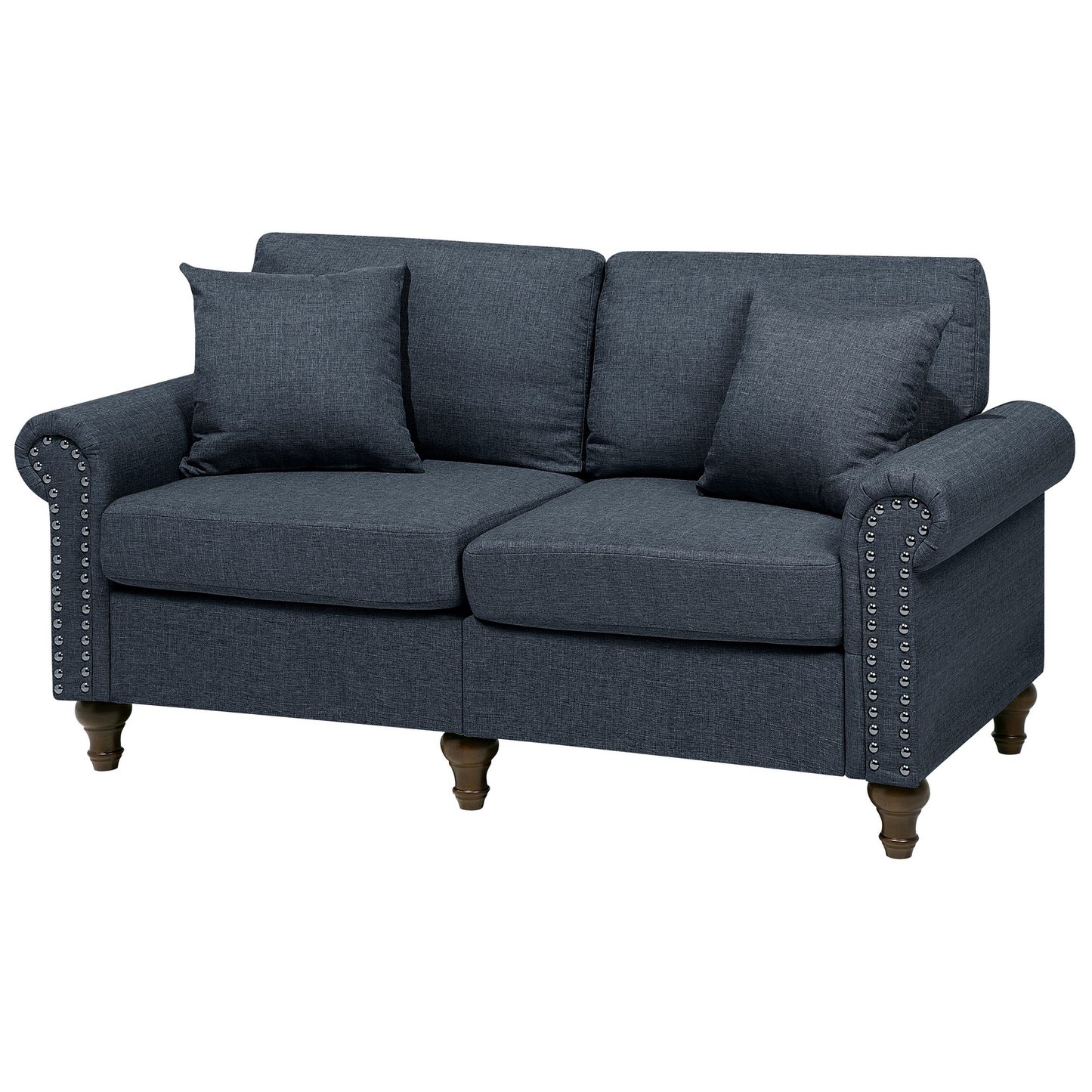 2-Sitzer Sofa dunkelgrau OTRA II