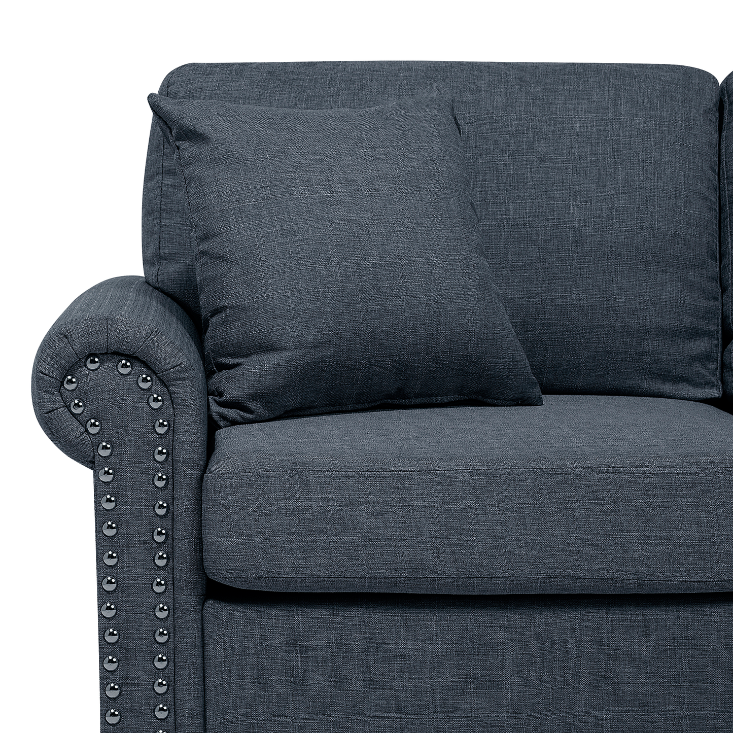 2-Sitzer Sofa dunkelgrau OTRA II