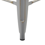 Barhocker 2er Set Metall Silber CABRILLO