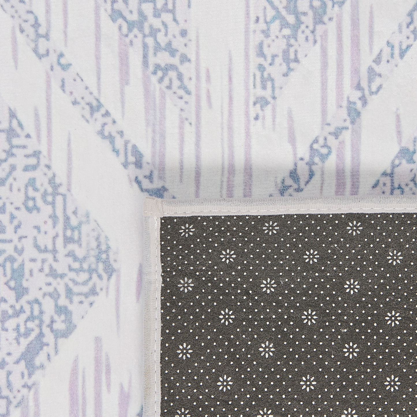 Teppich grau-gelb 140 x 200 cm geometrisches Muster Kurzflor KARGI