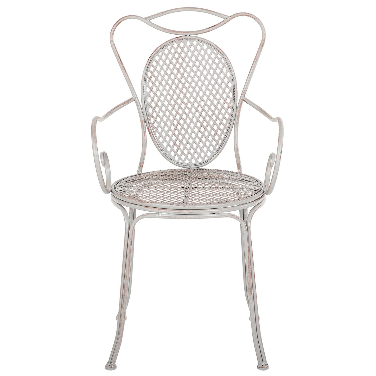 Gartenstuhl 2er Set CILENTO Metall Grau