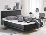 Boxspringbett Kunstleder schwarz 160 x 200 cm MADAME