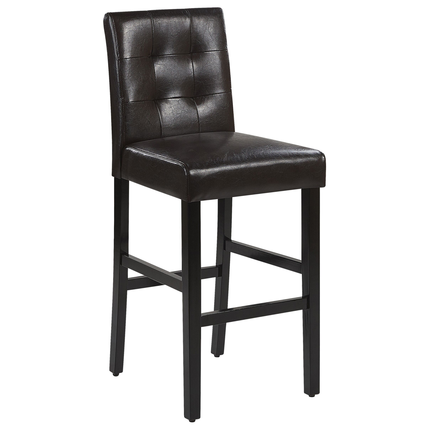 Set mit 2 Barstühlen MADISON Kunstleder Braun