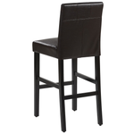 Set mit 2 Barstühlen MADISON Kunstleder Braun