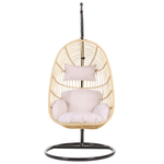 Hängesessel mit Gestell CASOLI Polyrattan Naturfarben