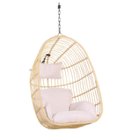 Hängesessel mit Gestell CASOLI Polyrattan Naturfarben