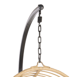 Hängesessel mit Gestell CASOLI Polyrattan Naturfarben