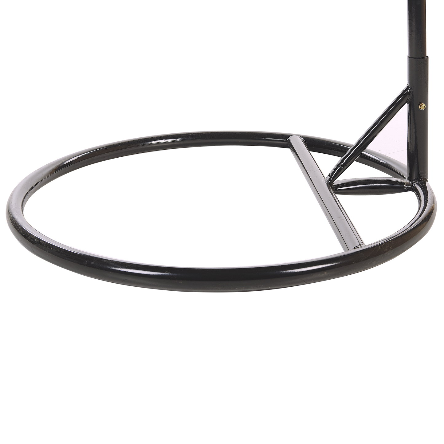 Hängesessel mit Gestell CASOLI Polyrattan Grau