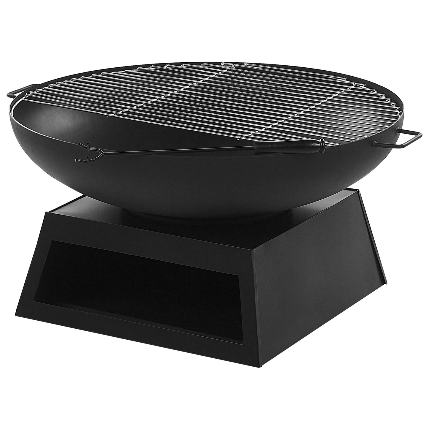 Grill-Feuerstelle SEMERU Metall Schwarz