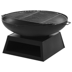 Grill-Feuerstelle SEMERU Metall Schwarz