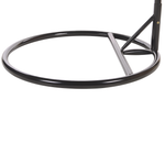 Hängesessel mit Gestell TOLLO Polyrattan Grau