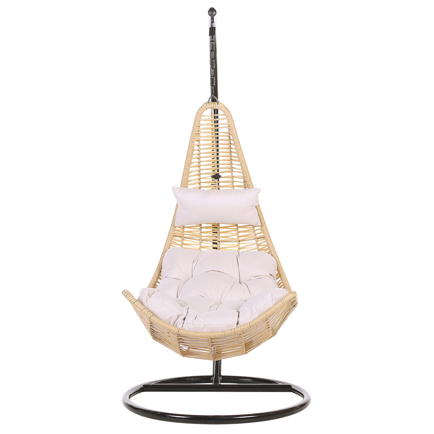 Hängesessel mit Gestell ATRI II Polyrattan Naturfarben
