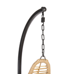Hängesessel mit Gestell ATRI II Polyrattan Naturfarben
