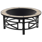 Grill-Feuerstelle HIERRO Metall Schwarz