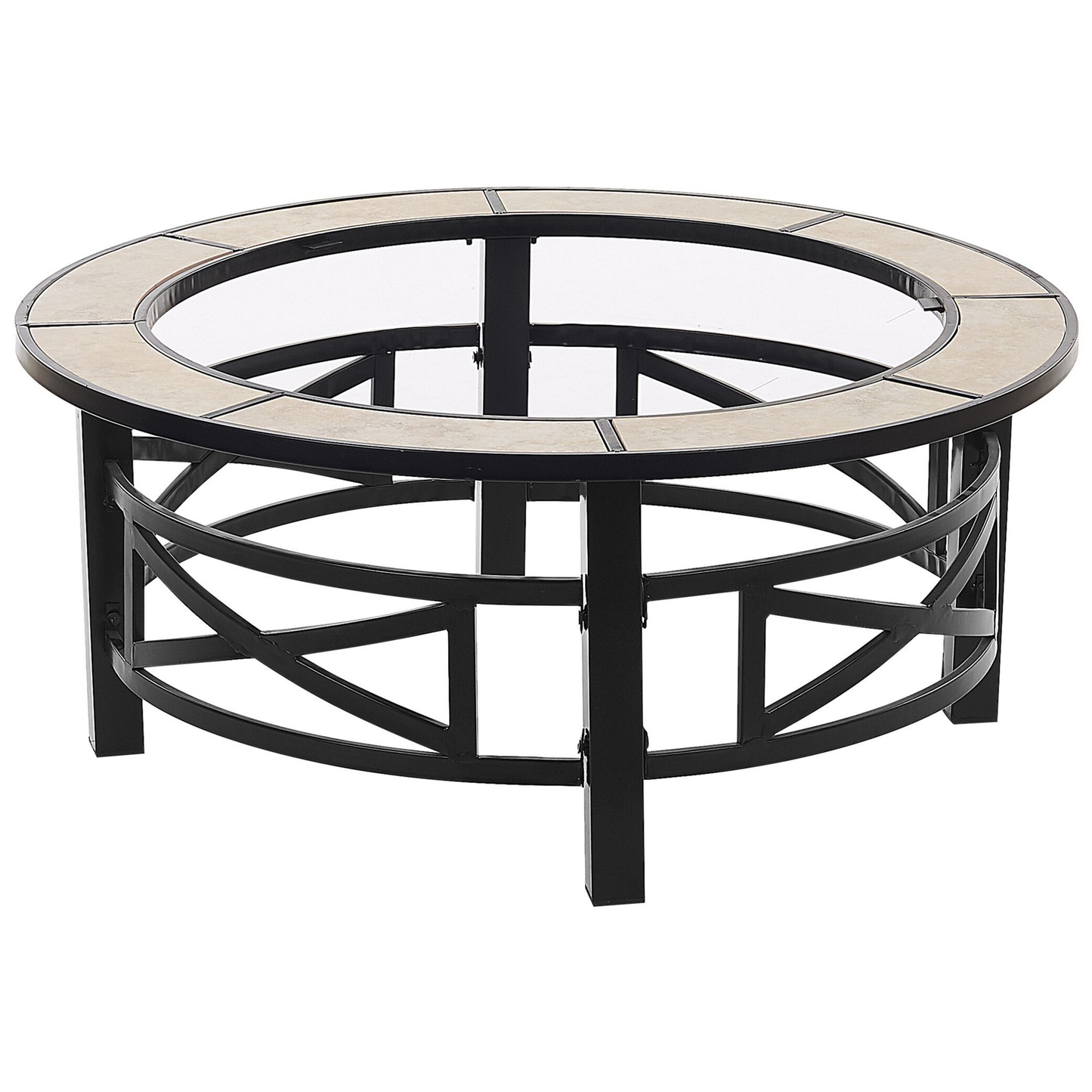 Grill-Feuerstelle HIERRO Metall Schwarz