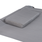 Gartenliege Stahl grau Sonnendach verstellbar TERNO