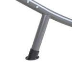 Gartenliege Stahl grau Sonnendach verstellbar TERNO