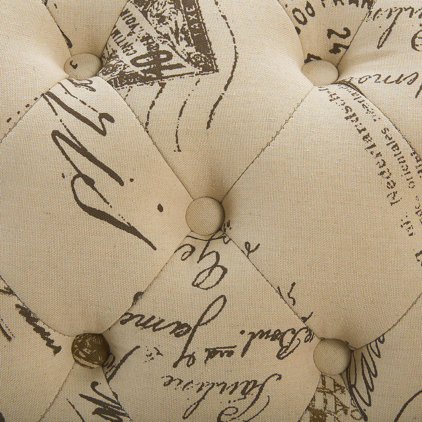 Chaiselongue Polsterbezug beige Druckstoff linksseitig NIMES