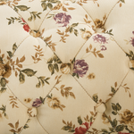 Chaiselongue Polsterbezug beige Blumenmuster rechtsseitig NIMES