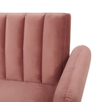3-Sitzer Schlafsofa Samtstoff rosa VIMMERBY