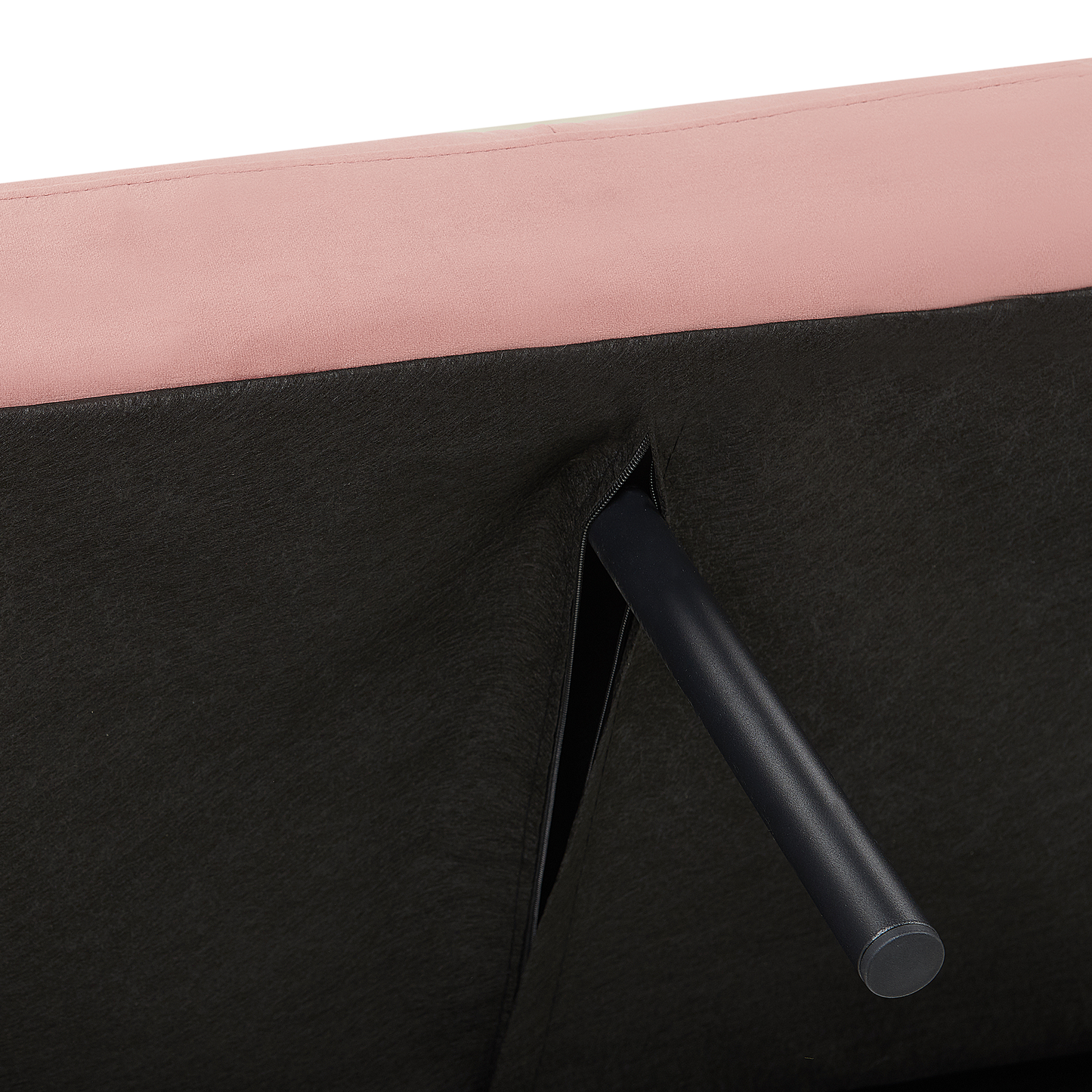 3-Sitzer Schlafsofa Samtstoff rosa VIMMERBY
