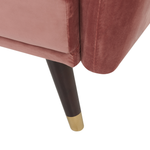 3-Sitzer Schlafsofa Samtstoff rosa VIMMERBY