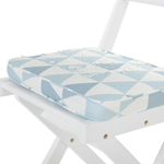 Bistro Set inkl. Kissen klappbar FIJI Holz Blau