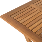 Bistro Set inkl. Kissen klappbar FIJI Holz Blau