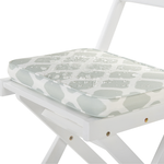 Bistro Set inkl. Kissen klappbar FIJI Holz Weiss