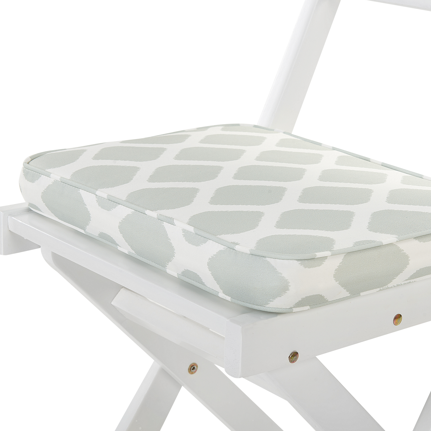 Bistro Set inkl. Kissen klappbar FIJI Holz Weiss