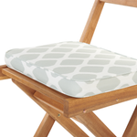 Bistro Set inkl. Kissen klappbar FIJI Holz Mintgrün