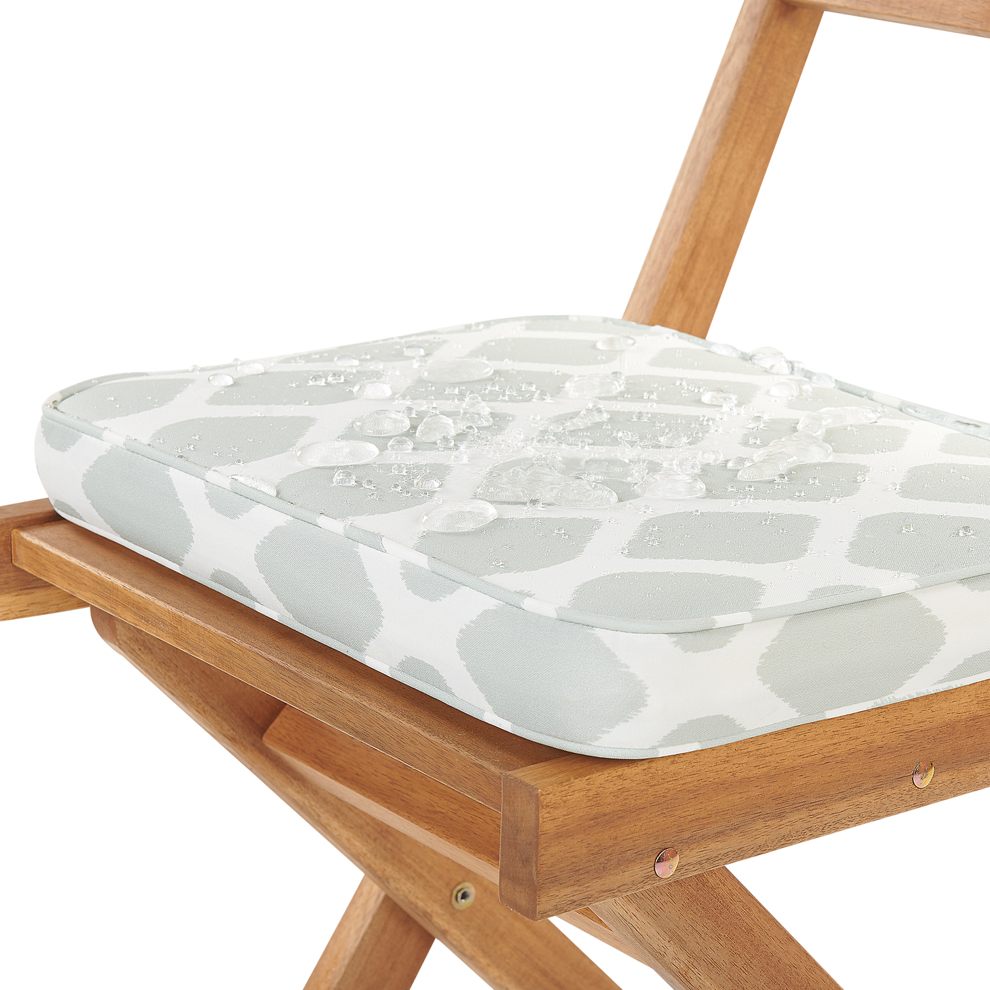 Bistro Set inkl. Kissen klappbar FIJI Holz Mintgrün