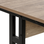 Schreibtisch dunkler Holzfarbton 120 x 48 cm CREEK
