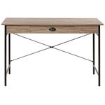Schreibtisch dunkler Holzfarbton 120 x 60 cm CASCO