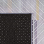 Teppich grau-gelb 80 x 150 cm Streifenmuster Kurzflor ERGENLI