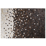 Teppich Kuhfell beige / braun 160 x 230 cm Patchwork Kurzflor EYIM