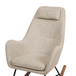 Schaukelsessel ARRIE Stoff Hellbeige