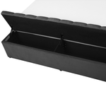 Bett mit Stauraumbank Samtstoff NOYERS 160 x 200 cm Grau