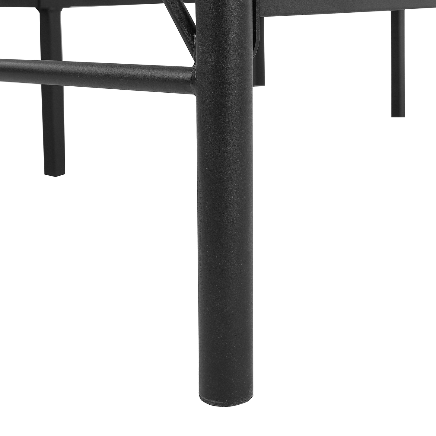 Bett mit Lattenrost Metall DINARD 140 x 200 cm Schwarz